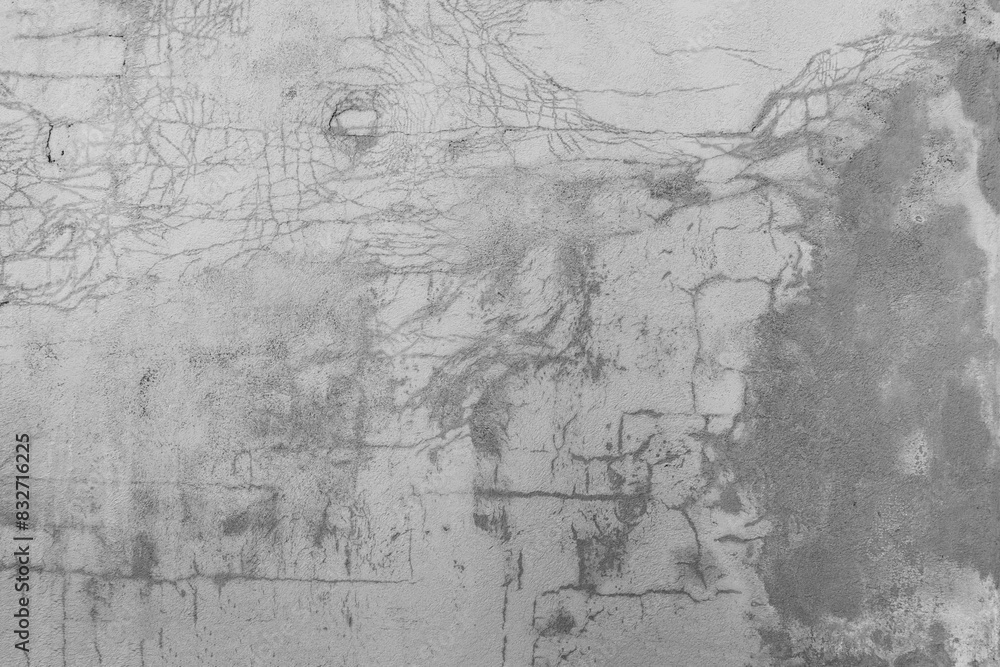 Abstract background from old, cracked plaster.