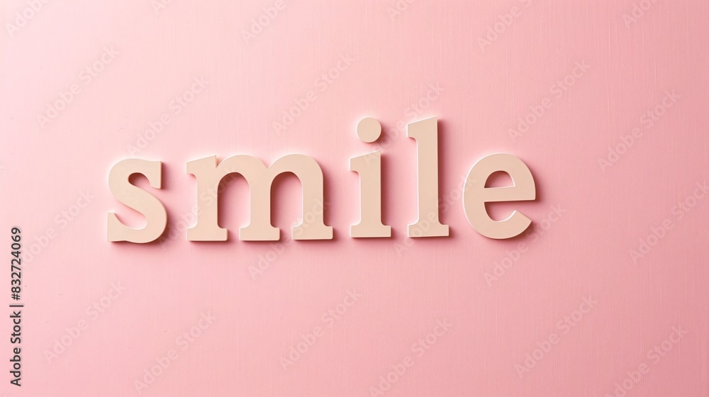 Pale motivational smile background with isolated motive Pale motivational smile background with isolated motive