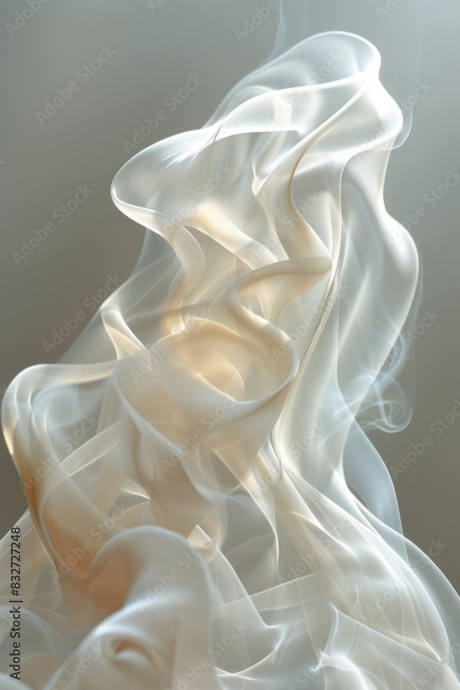 Abstract sound waves in soft, misty hues, resembling fog or smoke, Abstract sound waves in soft, misty hues, resembling fog or smoke,
