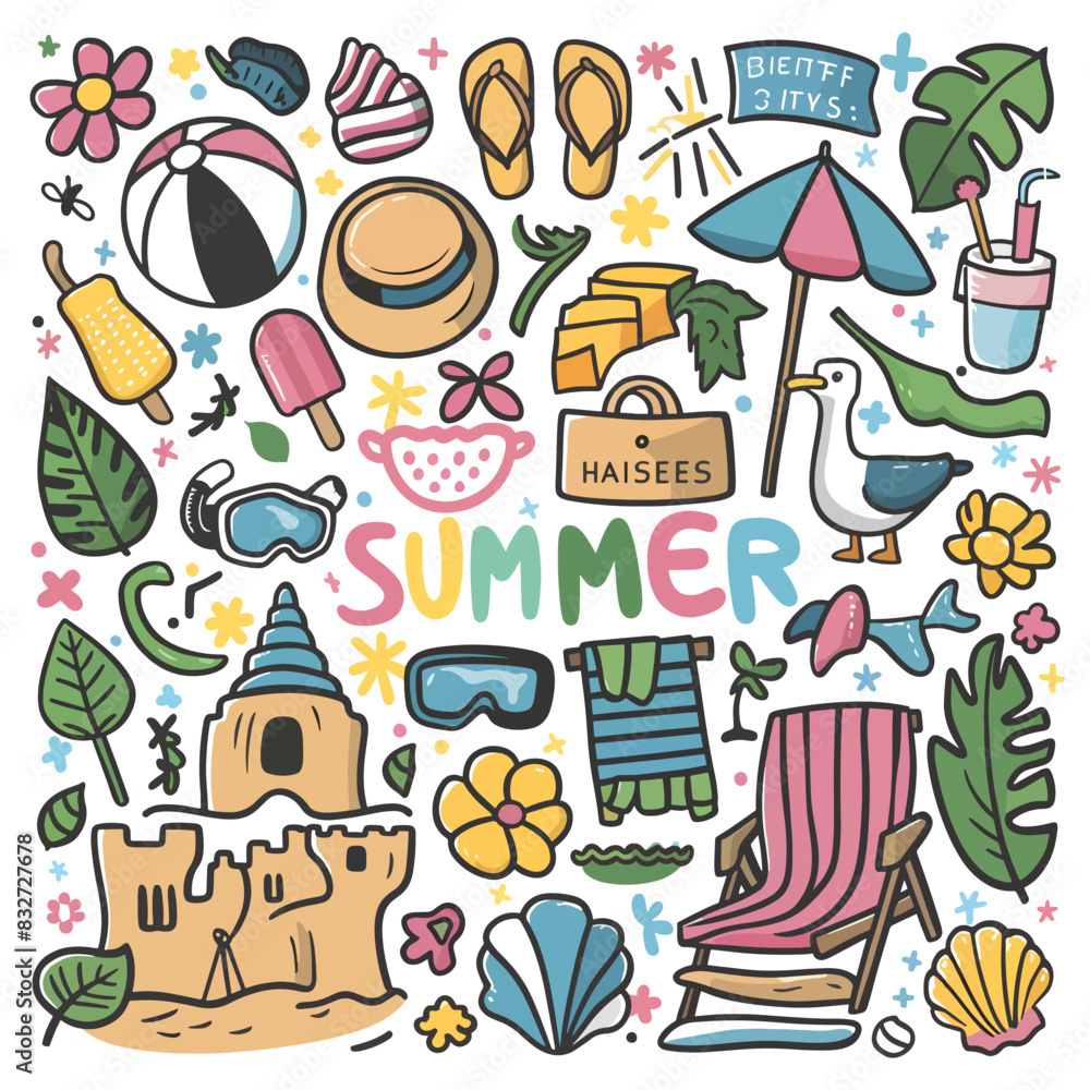 Summer illustrations Summer illustrations
