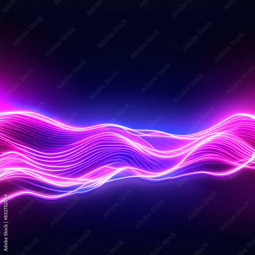 abstract waves neon abstract waves neon