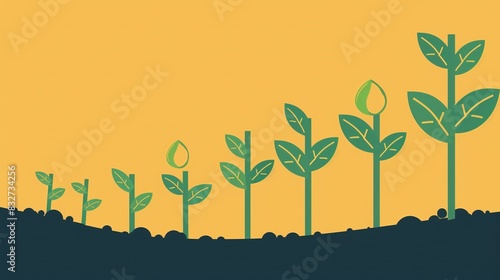 Wallpaper Mural mage of a company growing healthily, with ascending graphs, vector, minimalist --ar 16:9 Job ID: abd65599-1ac0-4b39-b24f-ffd631236fb5 Torontodigital.ca