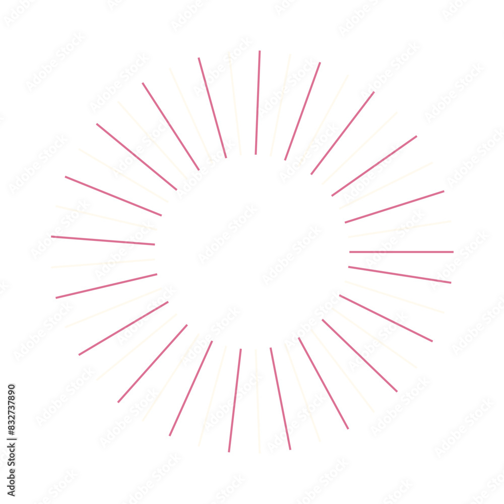 An abstract isolated retro boho sunburst shape design element. An abstract isolated retro boho sunburst shape design element.