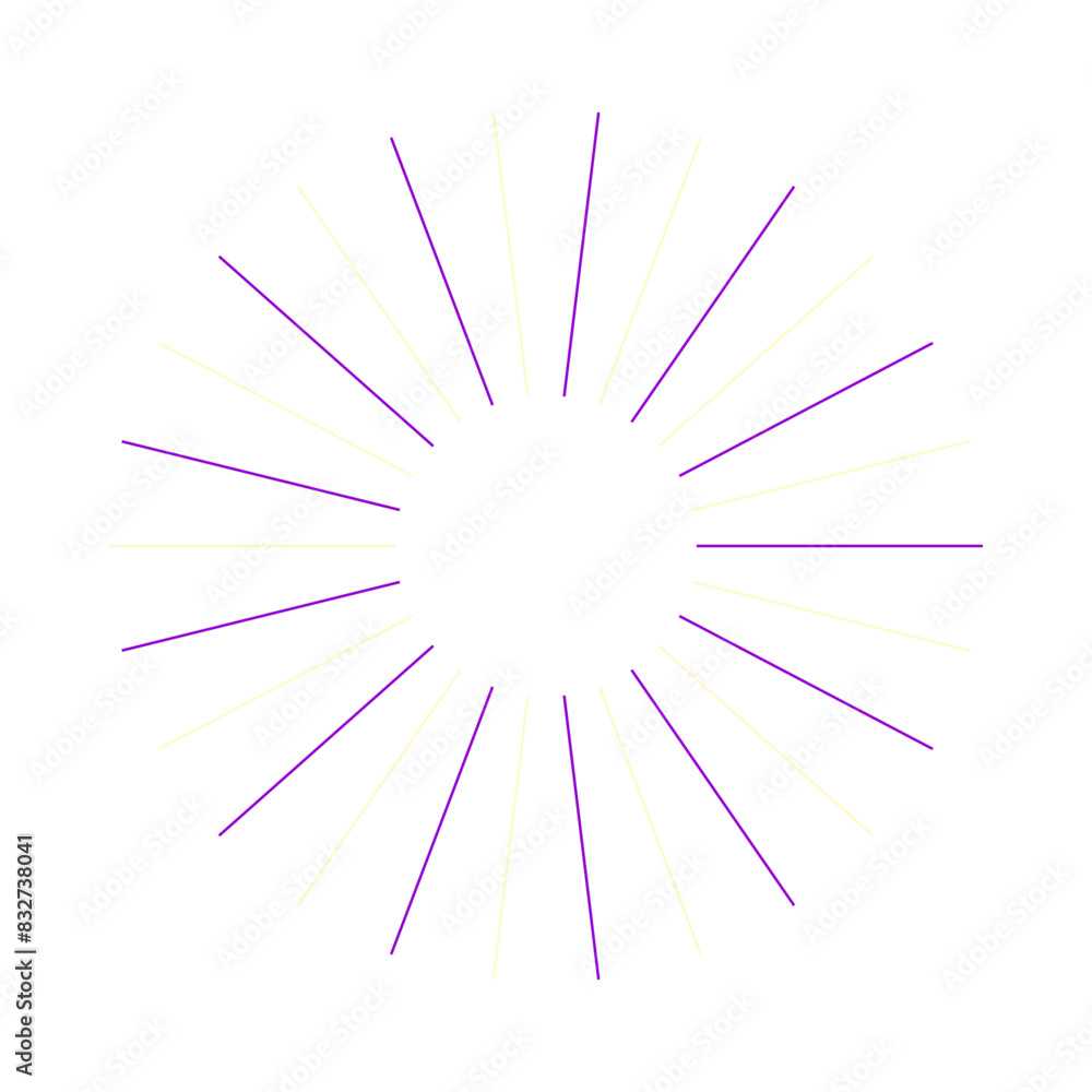 An abstract isolated retro boho sunburst shape design element. An abstract isolated retro boho sunburst shape design element.