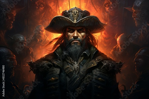 A legendary and feared pirate captain, commanding a crew of cutthroats and plundering the high seas. - Generative AI