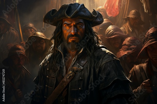 A legendary and feared pirate captain, commanding a crew of cutthroats and plundering the high seas. - Generative AI