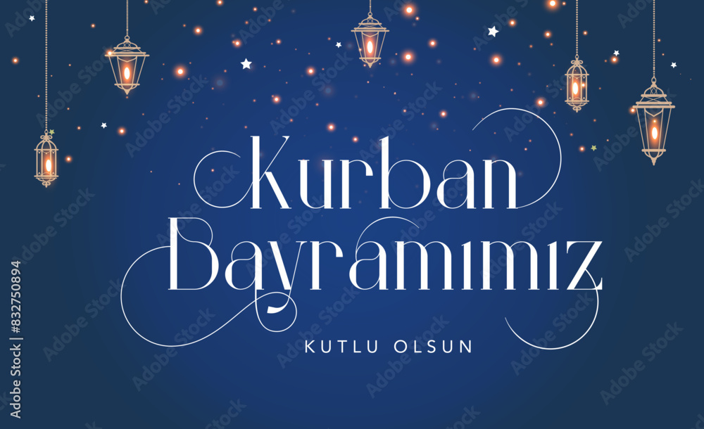 Feast of the Sacrifice (Eid al-Adha Mubarak) Feast of the Sacrifice Greeting (Turkish: Kurban Bayraminiz Mubarek Olsun) Holy days of muslim community. Islamic background. Feast of the Sacrifice (Eid al-Adha Mubarak) Feast of the Sacrifice Greeting (Turkish: Kurban Bayraminiz Mubarek Olsun) Holy days of muslim community. Islamic background.