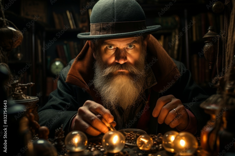 A cunning and intuitive investigator, solving mysteries and uncovering hidden truths. - Generative AI A cunning and intuitive investigator, solving mysteries and uncovering hidden truths. - Generative AI