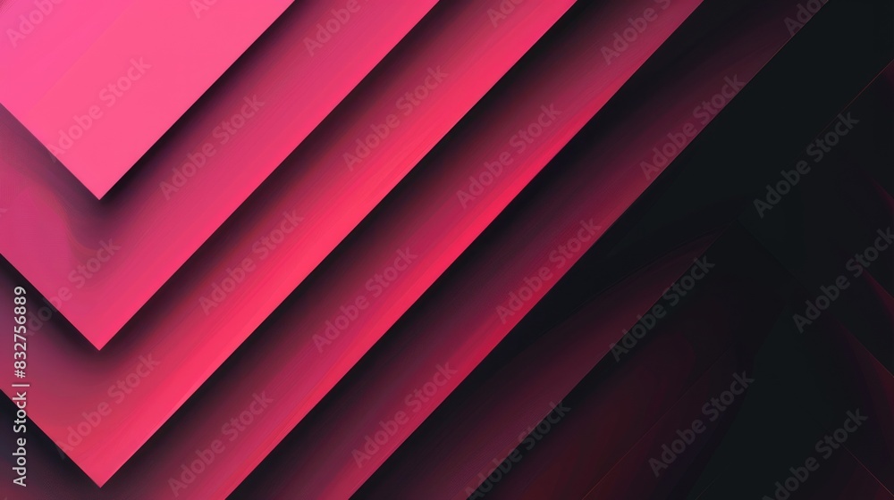Fototapeta premium A stack of pink blocks resembles steps. The background has an abstract theme.