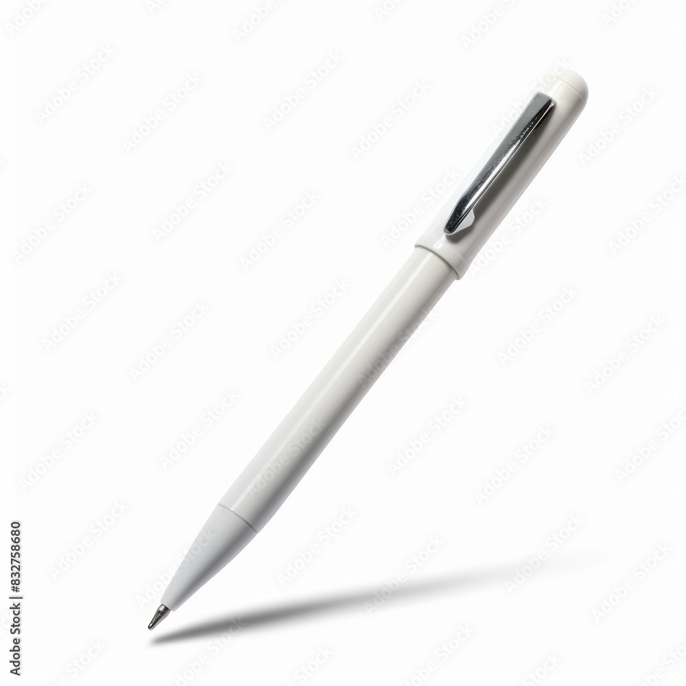 Elegant writing pen displayed on a clean white background in high resolution. Elegant writing pen displayed on a clean white background in high resolution.