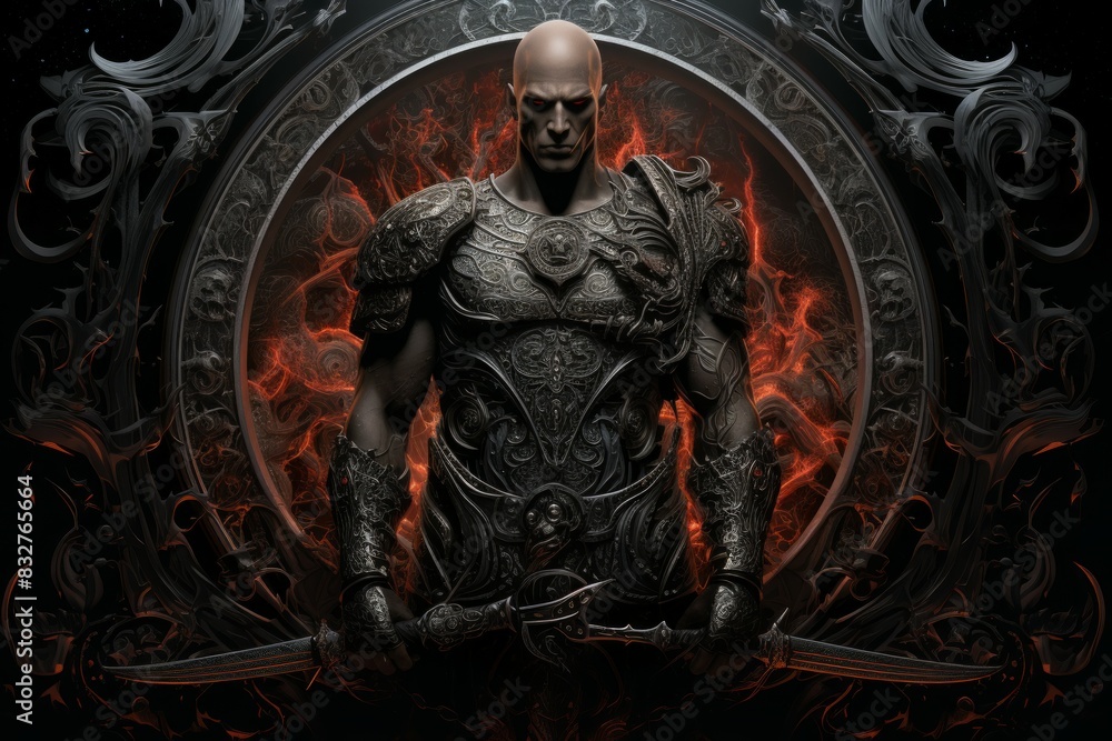 A stoic and disciplined warrior, wielding a blade with unmatched precision. - Generative AI A stoic and disciplined warrior, wielding a blade with unmatched precision. - Generative AI
