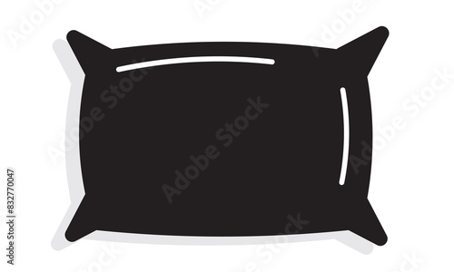 Pillow icon vector for web and mobile app. Pillow sign and symbol. Comfortable fluffy pillow