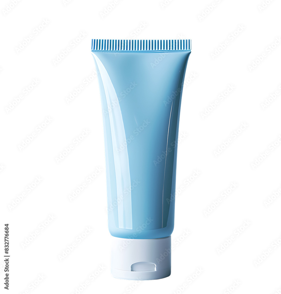 Toothpaste or cream in tube on transparent isolated background Toothpaste or cream in tube on transparent isolated background