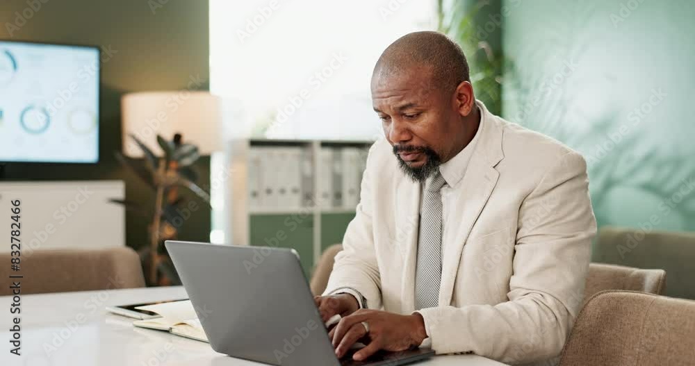 Sick, black man and sneeze with tissue in office for allergies, health problem and infection from virus. Allergy bacteria, mature executive and laptop with sinus, lens flare and toilet paper for nose Sick, black man and sneeze with tissue in office for allergies, health problem and infection from virus. Allergy bacteria, mature executive and laptop with sinus, lens flare and toilet paper for nose