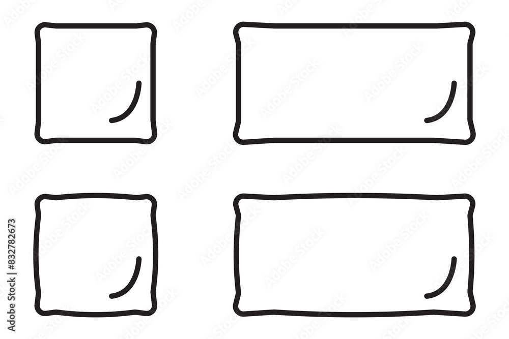 pillow icons set isolated on white background. pillow icon thin line outline linear pillow symbol for logo, web, app, UI. pillow icon simple sign. pillow icons set isolated on white background. pillow icon thin line outline linear pillow symbol for logo, web, app, UI. pillow icon simple sign.