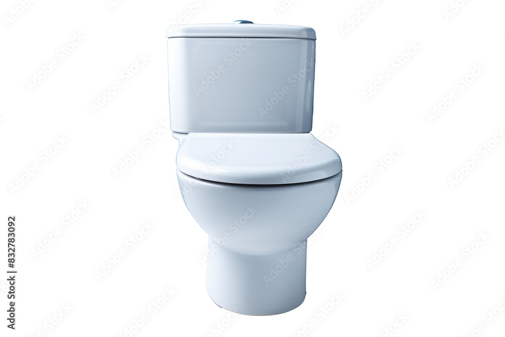 Modern White Ceramic Toilet Isolated Modern White Ceramic Toilet Isolated