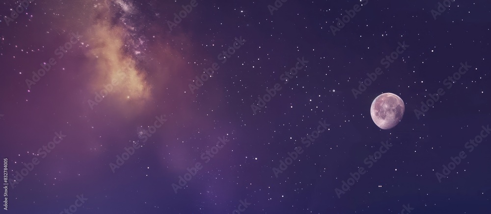 Fototapeta premium colorful gradient night sky.