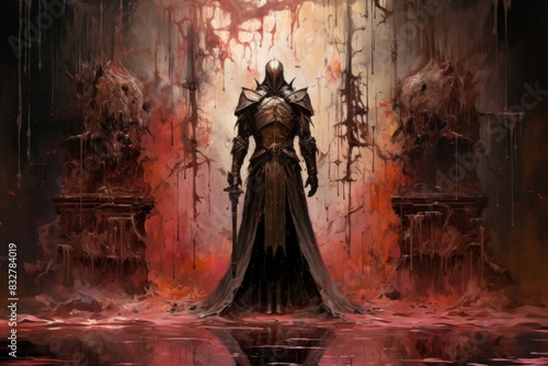 Wallpaper Mural A noble and honorable knight, upholding chivalry and defending the weak. - Generative AI Torontodigital.ca