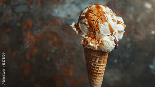 Dulce de leche coconut cream chocolate ice cream