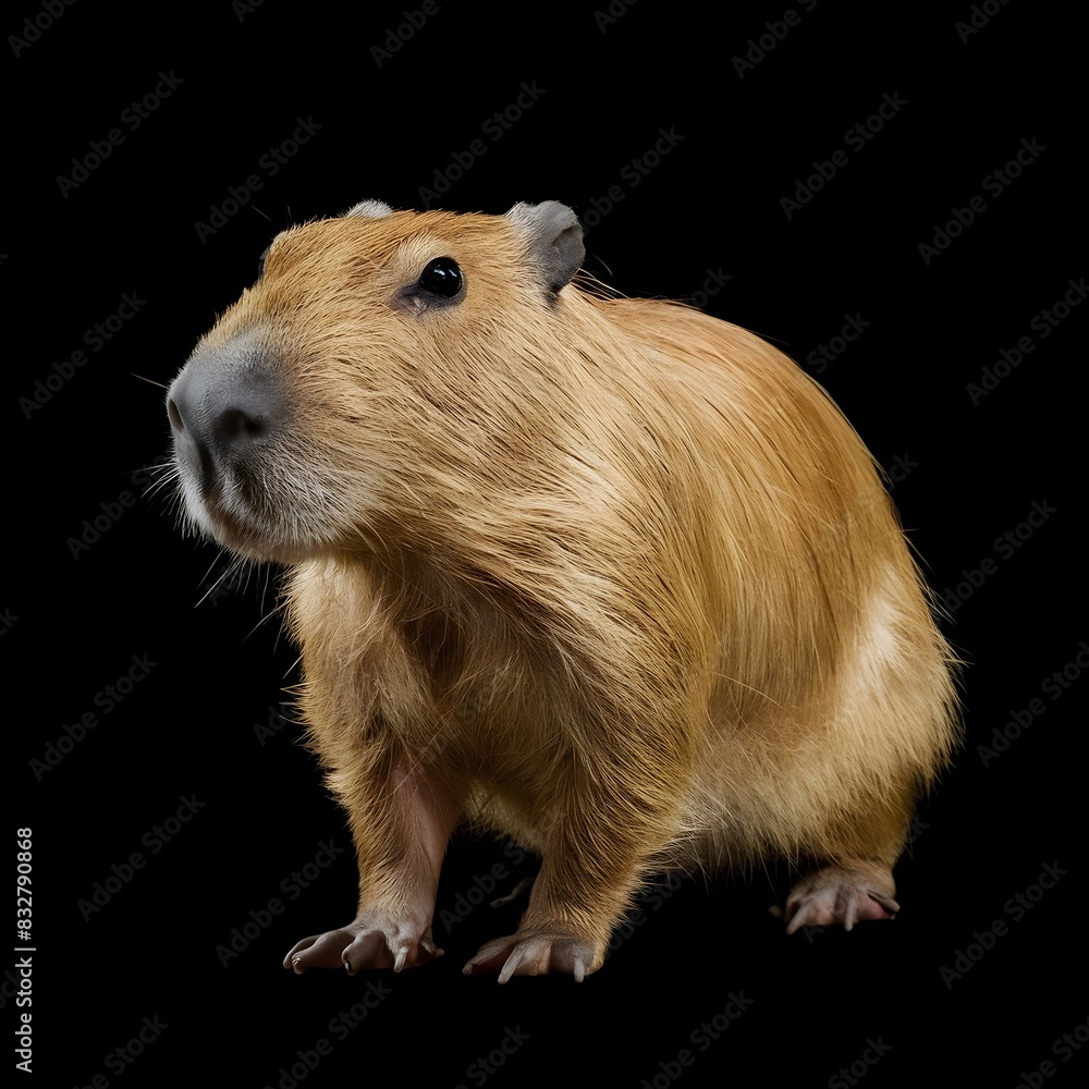 capybara black background capybara black background
