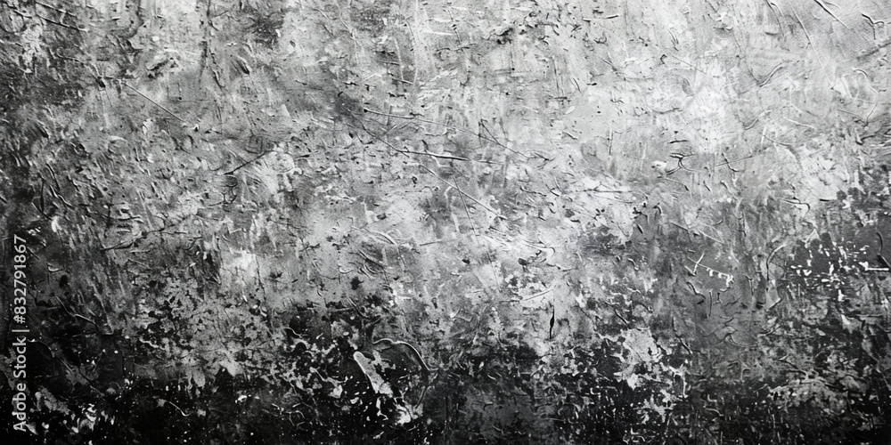 Obraz premium White grunge texture, black background