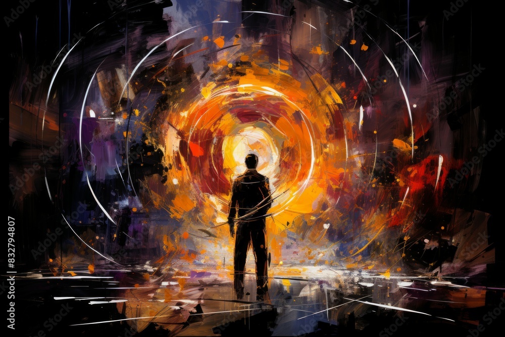 A master of archery, striking distant targets with unparalleled accuracy. - Generative AI A master of archery, striking distant targets with unparalleled accuracy. - Generative AI