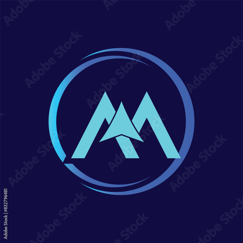 Letter AA with Arrow