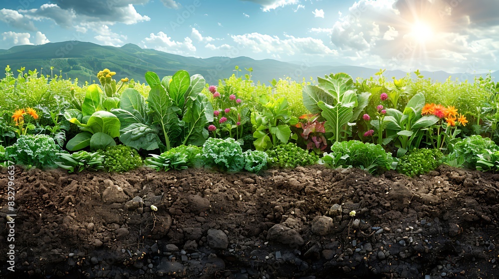 detailed infographic comparing traditional crop rotation practices and ...