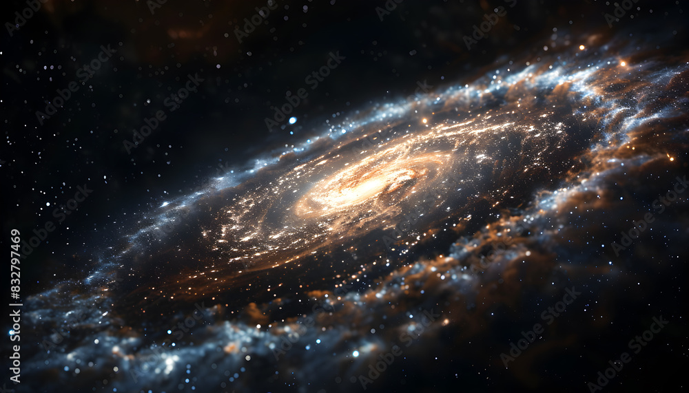 Naklejka premium Texture of galaxy texture background