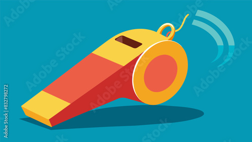 The sound of whistles blowing fills the air as the game begins.. Vector illustration