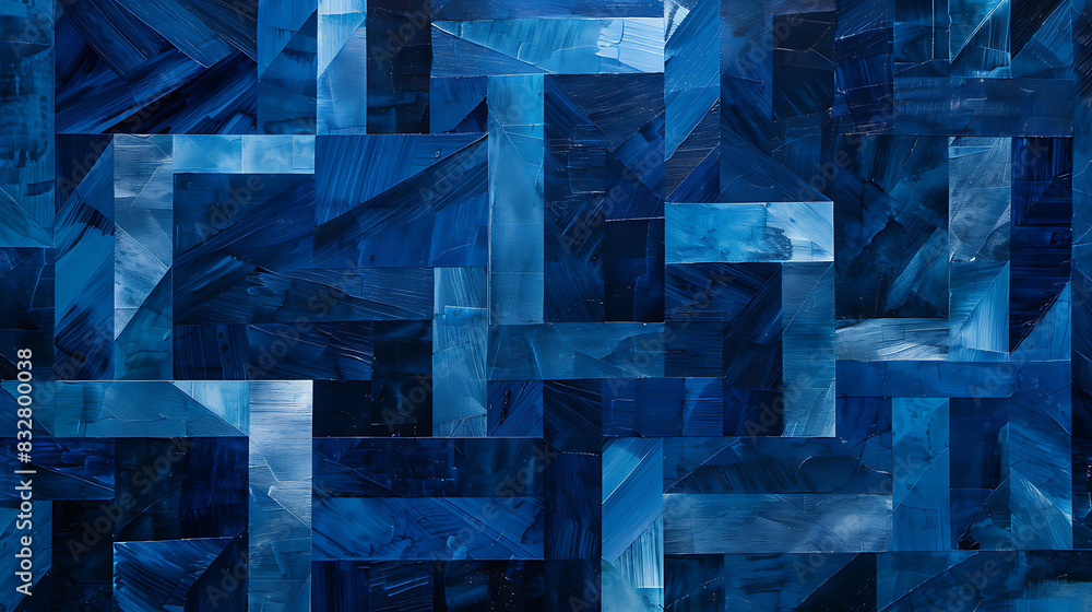 an abstract pattern consisting of overlapping and interlocking ...