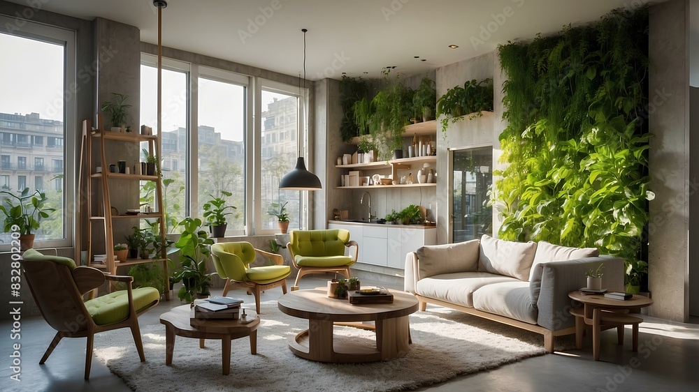 Fototapeta premium the concept of sustainability and eco-friendliness in everyday living