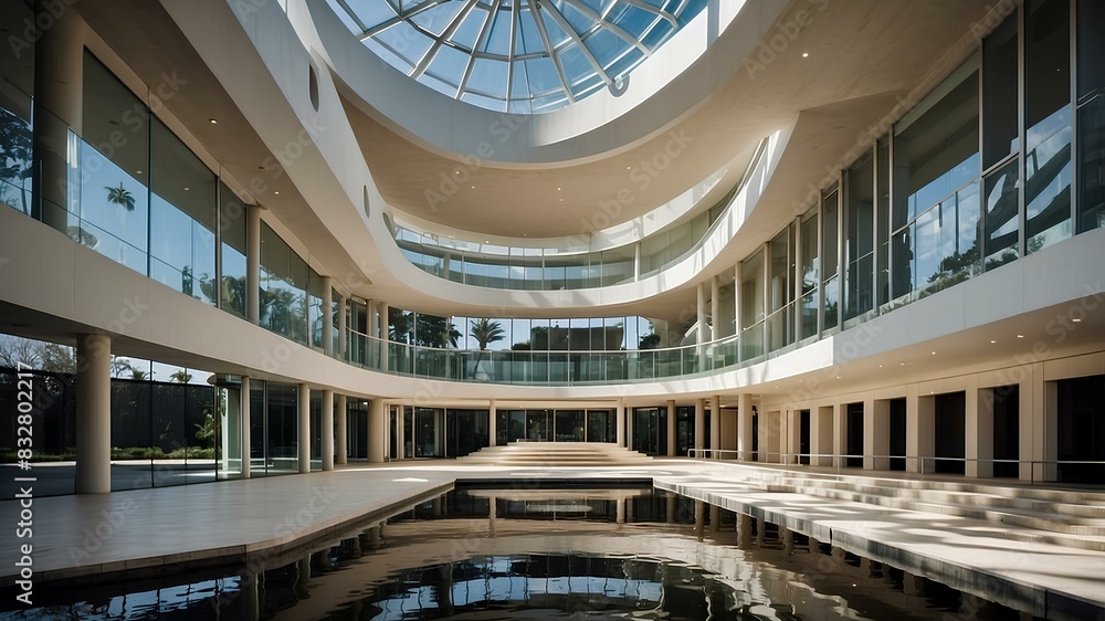 Obraz premium the elegance and sophistication of modern architecture and design 