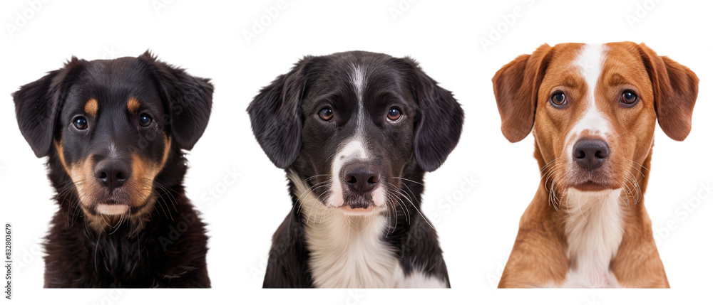 Group of Three Dogs Sitting Next to Each Other Group of Three Dogs Sitting Next to Each Other
