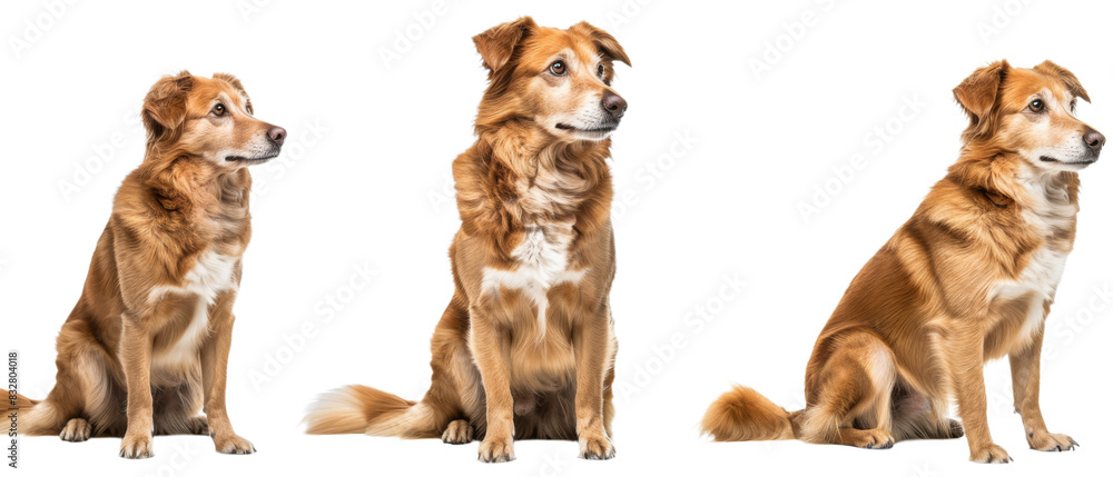 Group of Dogs Sitting Together Group of Dogs Sitting Together
