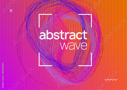 Edm Poster. Pink Fest Magazine. Discotheque Festival Graphic. Night Club Event. Psychedelic Beat Invitation. Concert Cover. Violet Dance Flyer. Blue Edm Poster