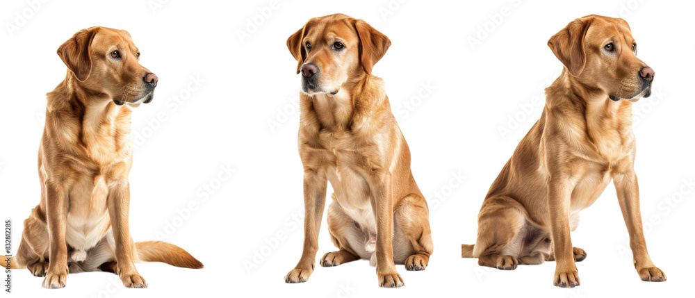 Three Dogs Sitting Together Three Dogs Sitting Together