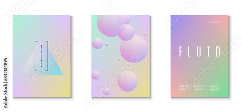 Minimal Background. Creative Elements. Holographic Design. Multyplying Bright Illustration. Noise Abstract Shape. Digital Banner. Violet Texture Gradient Set. Blue Minimal Background