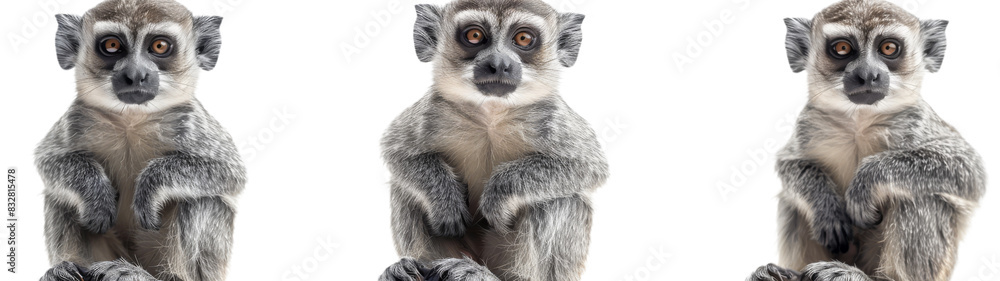 Group of Three Pictures of a Monkey Group of Three Pictures of a Monkey