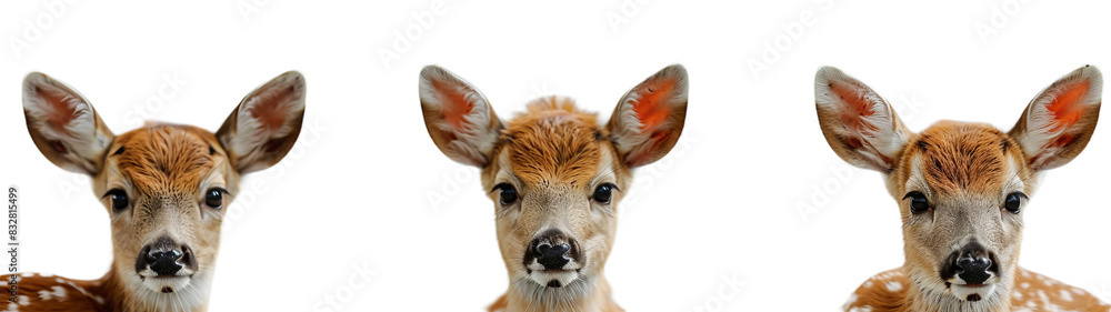 Two Deer Standing Together in a Clearing Two Deer Standing Together in a Clearing