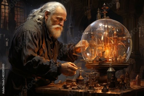 Wallpaper Mural A curious and inventive tinkerer, crafting ingenious gadgets and contraptions. - Generative AI Torontodigital.ca