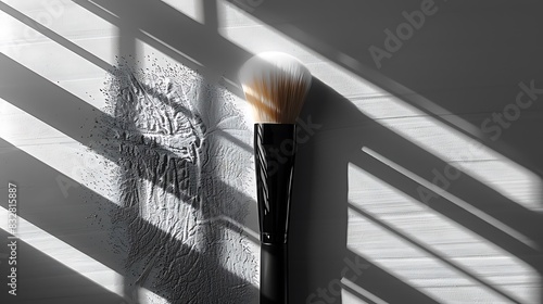 makeup brush guard mockup showcased with sophistication on a pristine white backdrop photo