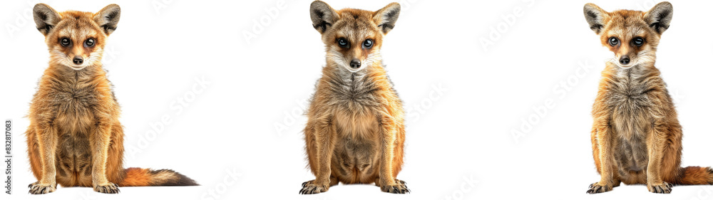 Fox Sitting Down and Looking at Camera Fox Sitting Down and Looking at Camera