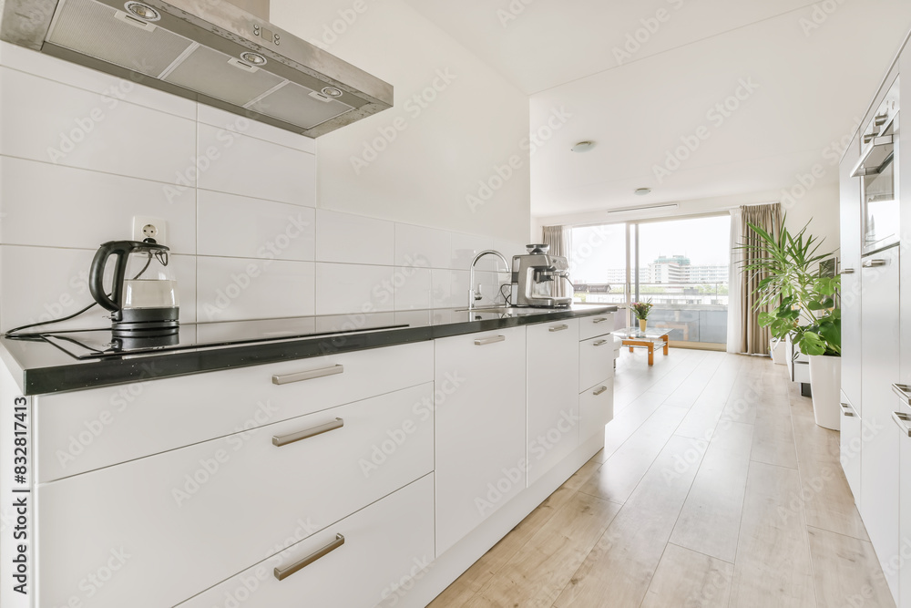 Modern kitchen interior in Ottho Heldringstraat, Amsterdam Modern kitchen interior in Ottho Heldringstraat, Amsterdam