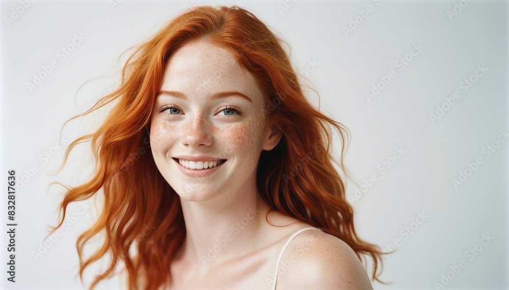 portrait of a beautiful young girl with red hair, blue eyes and freckles
portrait of a beautiful young girl with red hair, blue eyes and freckles