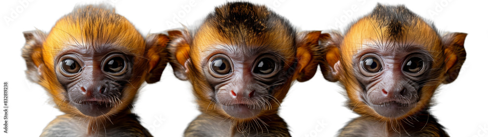 Group of Monkeys Sitting Next to Each Other Group of Monkeys Sitting Next to Each Other