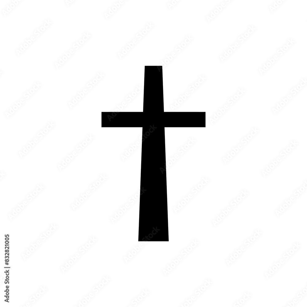 Catholic cross sign icon with simple and modern design Catholic cross sign icon with simple and modern design