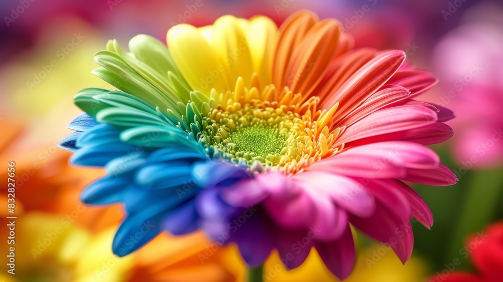 Super zoom macro shot of vibrant flower showcasing rich colors in exquisite detail Super zoom macro shot of vibrant flower showcasing rich colors in exquisite detail