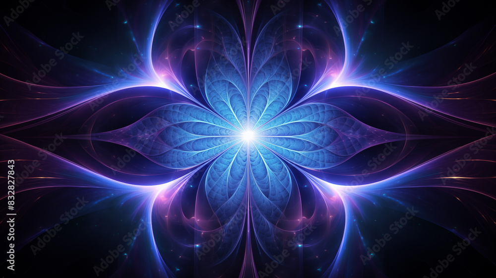 Fototapeta premium Abstract Image Pattern Background, Complex Fractal Designs in Shades, Texture, Wallpaper, Background, Cell Phone Cover and Screen, Smartphone, Computer, Laptop, 16:9 Format - PNG