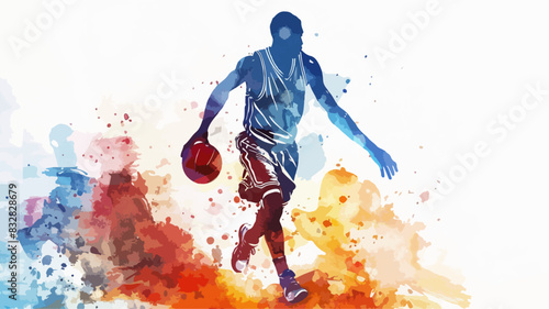 Basketball Aquarell Team Sport